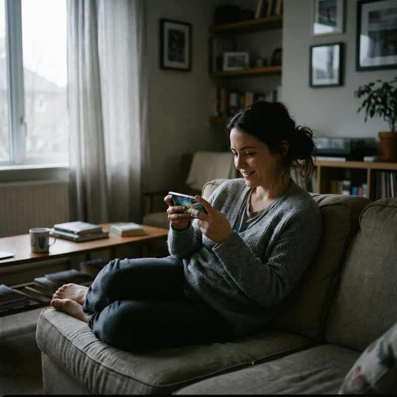 Player deeply engaged in a social casino game